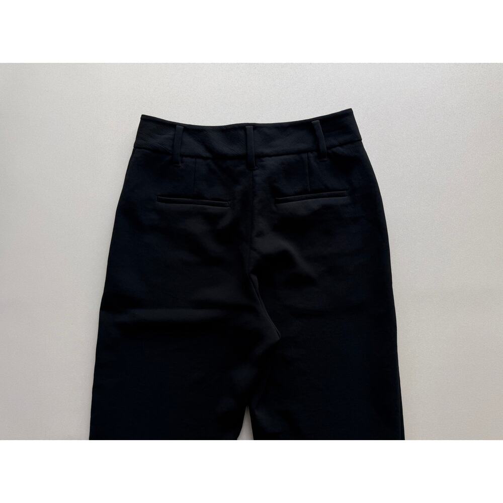Wilfred by Aritzia Tie-Front Pant Women's Black High Rise Straight Leg Size 6 - Picture 7 of 14